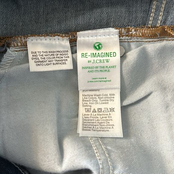 J. Crew Womens Curvy Toothpick Jeans Plus Size 34 Denim Dryden Wash High Rise - Picture 7 of 11